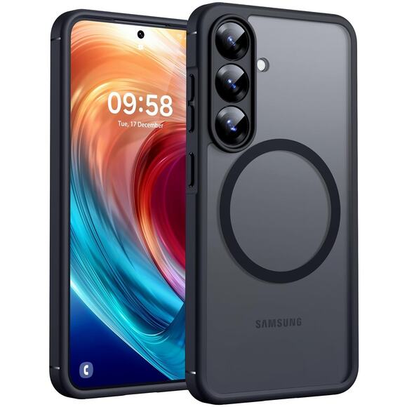 For Samsung Galaxy S25 REG Black Protective Cover Case. Tocol Magsafe compatible - Picture 2 of 9